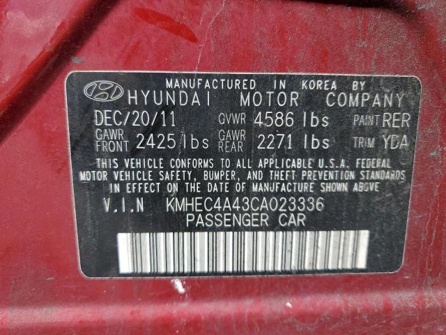 Photo 10 from auction – 2012 HYUNDAI SONATA HYB with VIN KMHEC4A43CA023336
