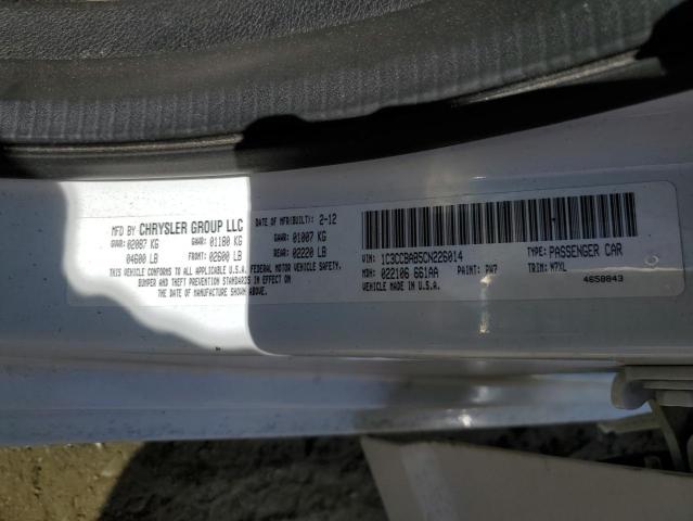 Photo 10 from auction – 2012 CHRYSLER 200 LX with VIN 1C3CCBAB5CN226014
