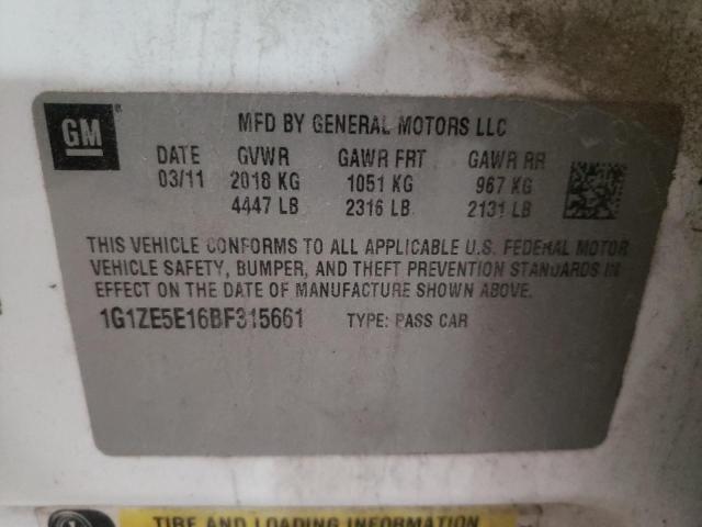 Photo 10 from auction – 2011 CHEVROLET MALIBU LTZ with VIN 1G1ZE5E16BF315661