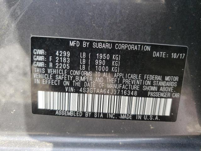 Photo 10 from auction – 2018 SUBARU IMPREZA with VIN 4S3GTAA64J3716348