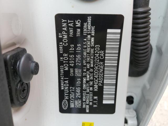 Photo 10 from auction – 2012 HYUNDAI GENESIS 3. with VIN KMHGC4DD9CU204203