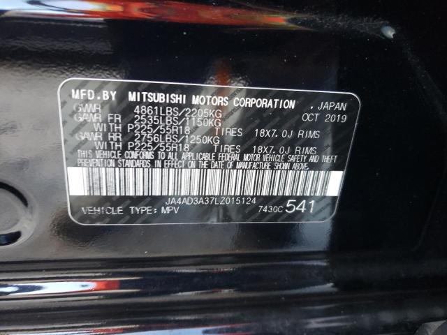 Photo 10 from auction – 2020 MITSUBISHI OUTLANDER with VIN JA4AD3A37LZ015124
