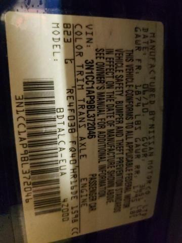 Photo 10 from auction – 2011 NISSAN VERSA S with VIN 3N1CC1AP9BL372046