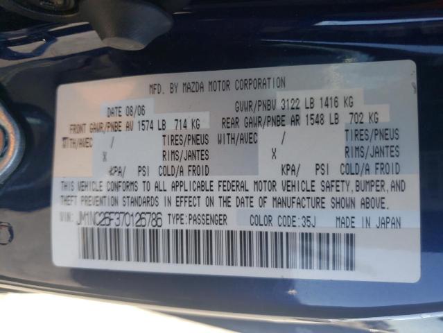 Photo 10 from auction – 2007 MAZDA MX-5 MIATA with VIN JM1NC26F370126786