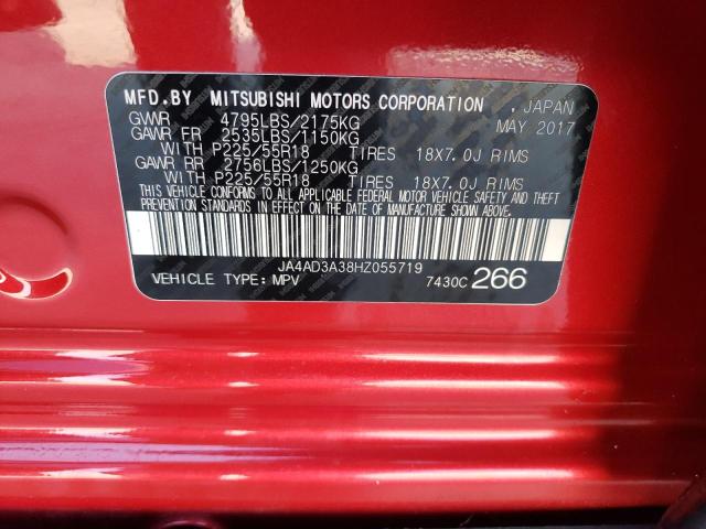 Photo 10 from auction – 2017 MITSUBISHI OUTLANDER with VIN JA4AD3A38HZ055719