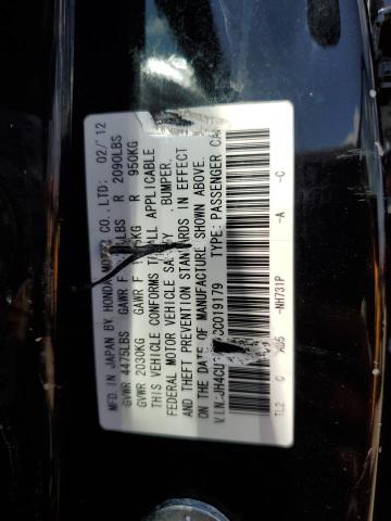 Photo 10 from auction – 2012 ACURA TSX TECH with VIN JH4CU2F61CC019179