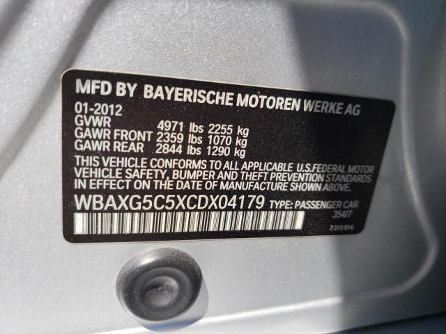 Foto 10 de la subasta – 2012 BMW 528 I con VIN WBAXG5C5XCDX04179