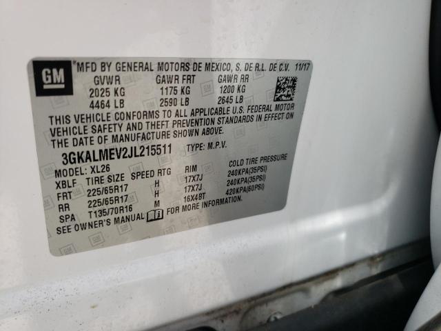 Photo 10 from auction – 2018 GMC TERRAIN SL with VIN 3GKALMEV2JL215511