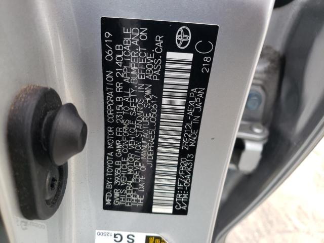Photo 10 from auction – 2020 TOYOTA COROLLA LE with VIN JTDEPRAE5LJ050617
