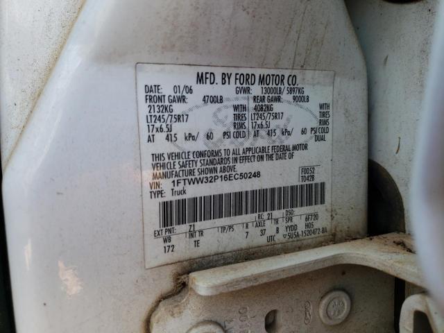 Photo 10 from auction – 2006 FORD F350 SUPER with VIN 1FTWW32P16EC50248