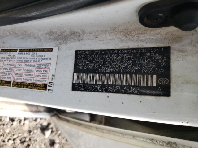 Photo 10 from auction – 2011 TOYOTA COROLLA BA with VIN JTDBU4EEXBJ101990