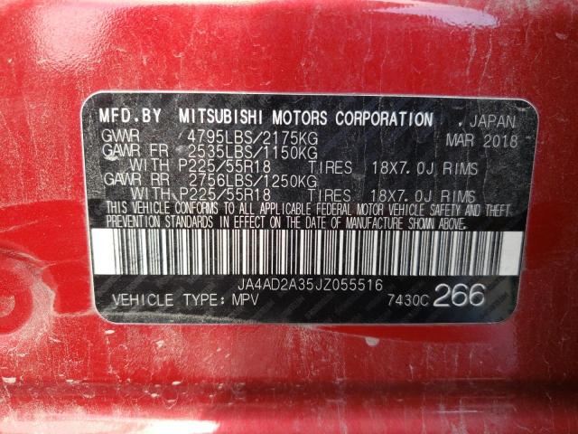Photo 10 from auction – 2018 MITSUBISHI OUTLANDER with VIN JA4AD2A35JZ055516