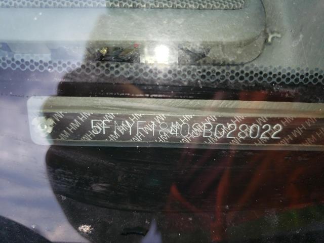 Photo 10 from auction – 2008 HONDA PILOT EX with VIN 5FNYF18408B028022