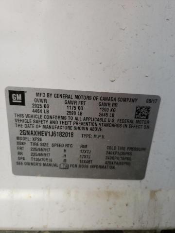 Photo 10 from auction – 2018 CHEVROLET EQUINOX LS with VIN 2GNAXHEV1J6182018