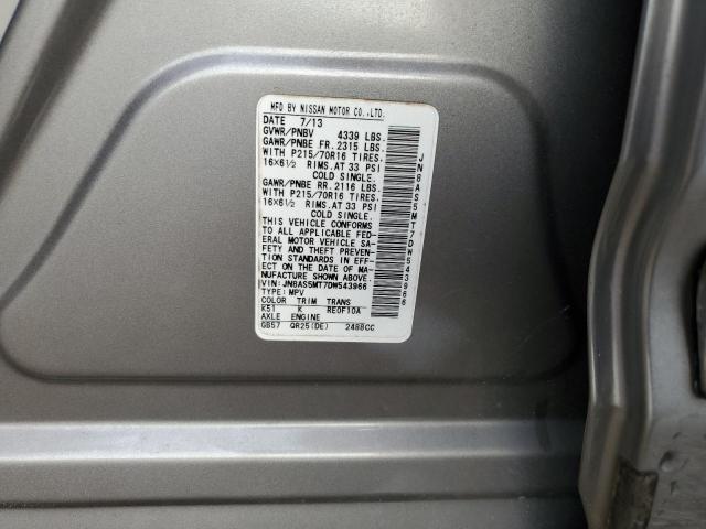 Photo 10 from auction – 2013 NISSAN ROGUE S with VIN JN8AS5MT7DW543966