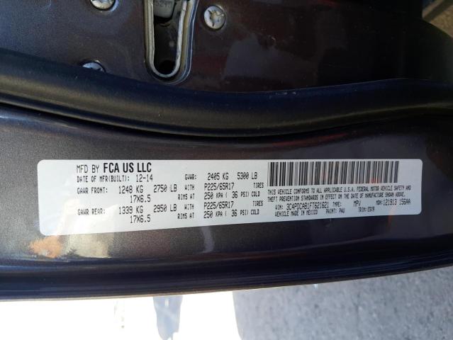 Photo 10 from auction – 2015 DODGE JOURNEY SE with VIN 3C4PDCAB1FT621621