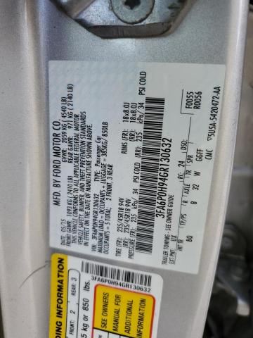 Photo 10 from auction – 2016 FORD FUSION SE with VIN 3FA6P0H94GR130632