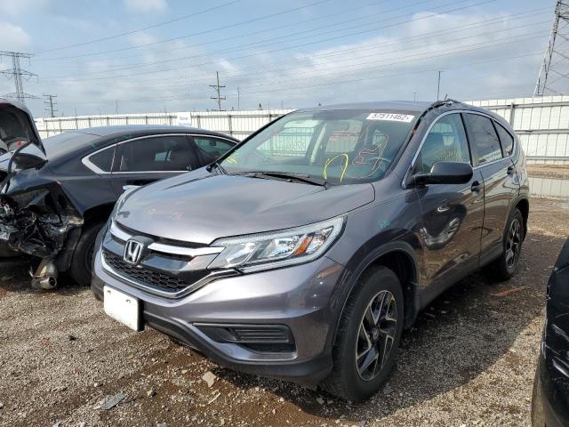 Photo 2 from auction – 2016 HONDA CR-V SE with VIN 5J6RM4H48GL071542