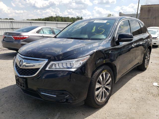 Photo 2 from auction – 2016 ACURA MDX TECHNO with VIN 5FRYD4H47GB033142