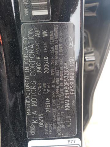 Photo 10 from auction – 2015 KIA FORTE EX with VIN KNAFX4A80F5321398