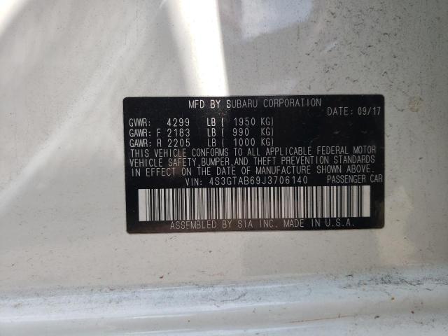 Photo 10 from auction – 2018 SUBARU IMPREZA PR with VIN 4S3GTAB69J3706140