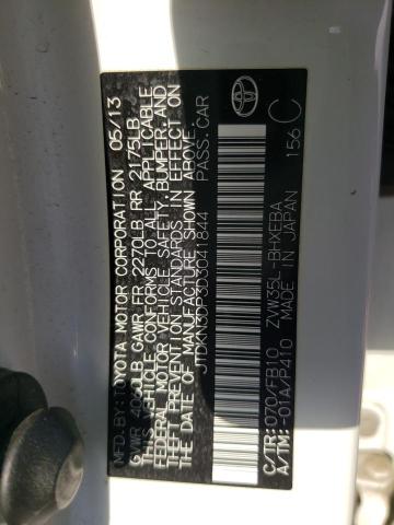 Photo 10 from auction – 2013 TOYOTA PRIUS PLUG with VIN JTDKN3DP3D3041844