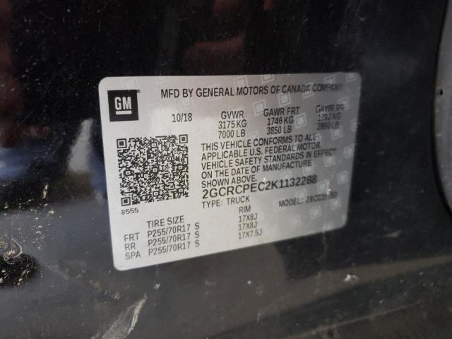 Photo 10 from auction – 2019 CHEVROLET SILVERADO with VIN 2GCRCPEC2K1132288