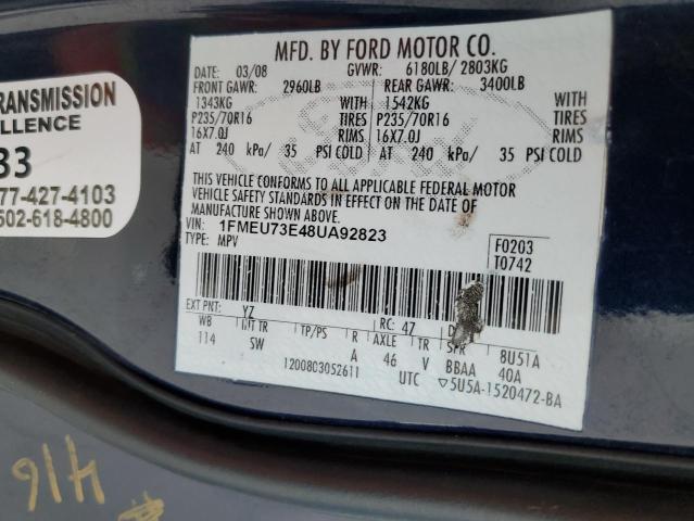 Photo 10 from auction – 2008 FORD EXPLORER X with VIN 1FMEU73E48UA92823