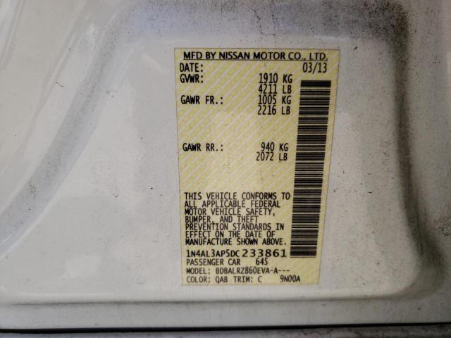 Photo 10 from auction – 2013 NISSAN ALTIMA 2.5 with VIN 1N4AL3AP5DC233861