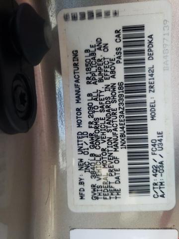 Photo 10 from auction – 2010 TOYOTA COROLLA BA with VIN 1NXBU4EE3AZ339186