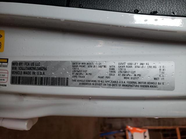 Photo 10 from auction – 2021 JEEP GLADIATOR with VIN 1C6JJTAM2ML546296