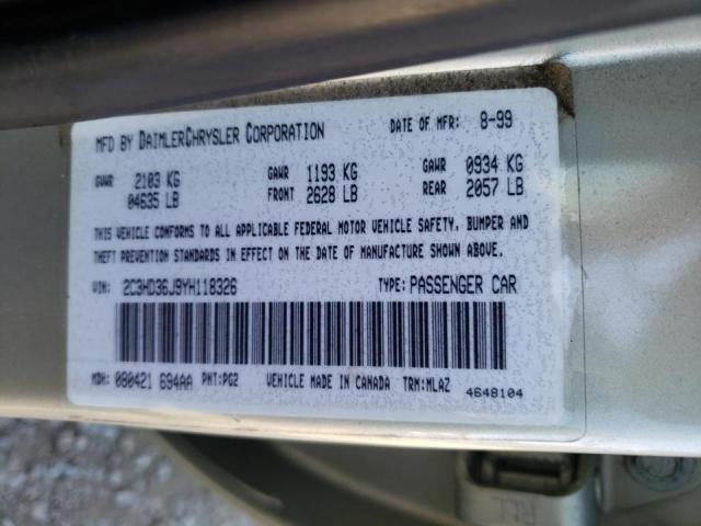 Photo 10 from auction – 2000 CHRYSLER CONCORDE L with VIN 2C3HD36J9YH118326