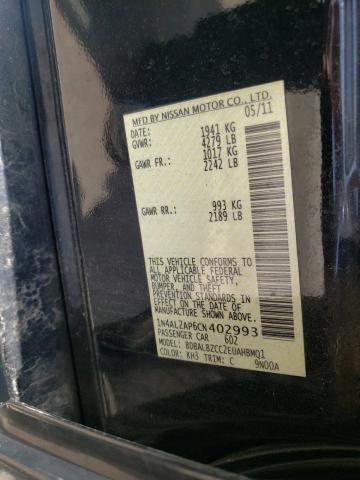 Photo 10 from auction – 2012 NISSAN ALTIMA BAS with VIN 1N4AL2AP6CN402993