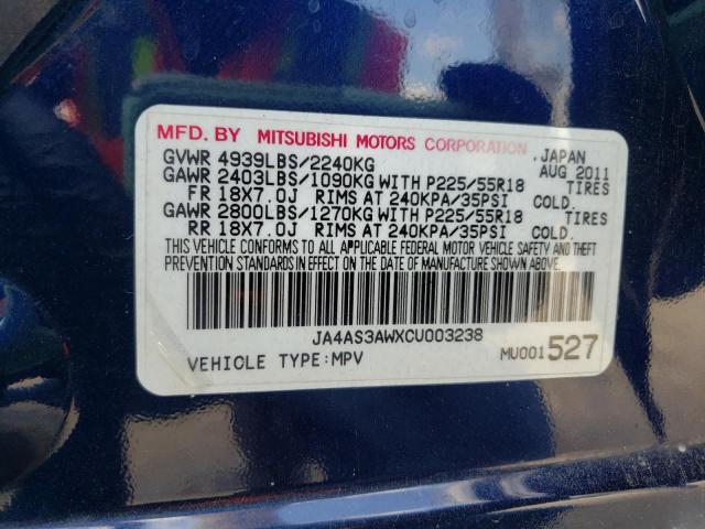 Photo 10 from auction – 2012 MITSUBISHI OUTLANDER with VIN JA4AS3AWXCU003238