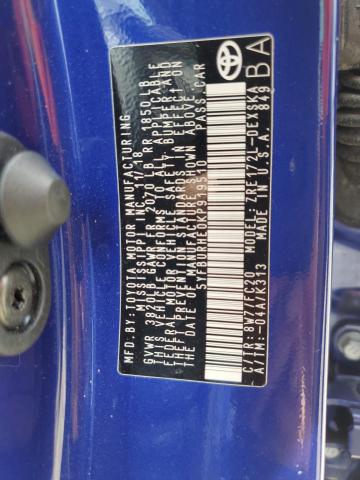 Photo 10 from auction – 2019 TOYOTA COROLLA with VIN 5YFBURHE0KP919510