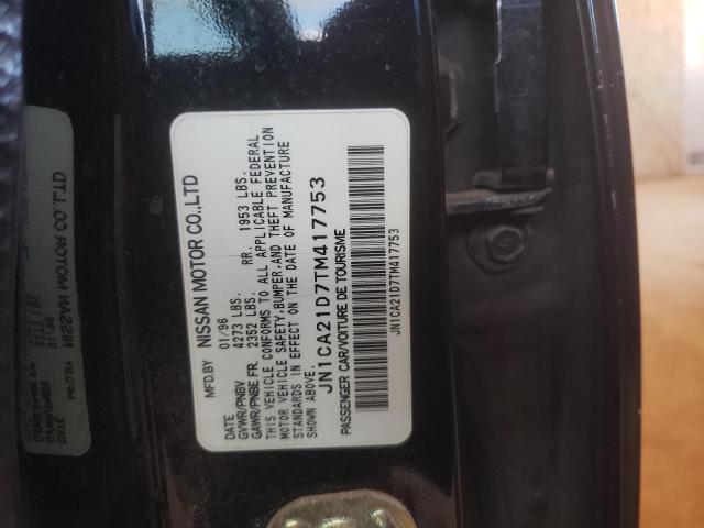 Photo 10 from auction – 1996 NISSAN MAXIMA GLE with VIN JN1CA21D7TM417753