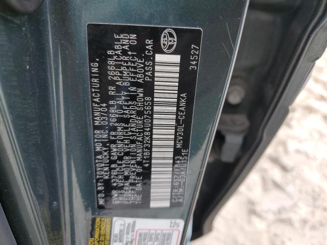 Photo 10 from auction – 2004 TOYOTA CAMRY LE with VIN 4T1BF32K84U075658