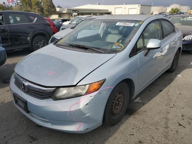 Photo 2 from auction – 2012 HONDA CIVIC LX with VIN 19XFB2F56CE361635