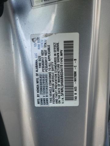 Photo 10 from auction – 2011 HONDA ODYSSEY EX with VIN 5FNRL5H66BB034419