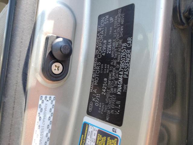 Photo 10 from auction – 2011 KIA OPTIMA LX with VIN KNAGM4A71B5176578
