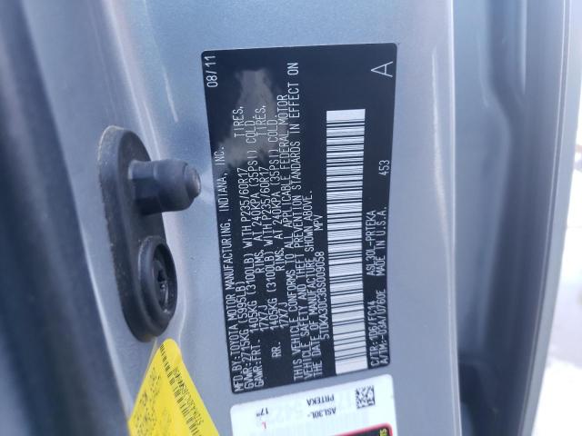 Photo 10 from auction – 2011 TOYOTA SIENNA BAS with VIN 5TDKA3DC3BS009058
