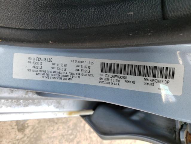 Photo 10 from auction – 2015 CHRYSLER 200 LIMITE with VIN 1C3CCCAB2FN643018