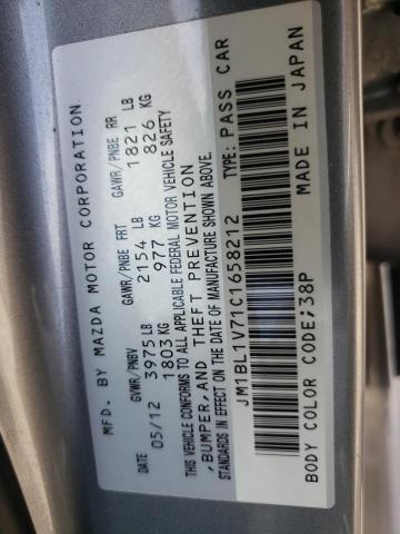 Photo 10 from auction – 2012 MAZDA 3 I with VIN JM1BL1V71C1658212