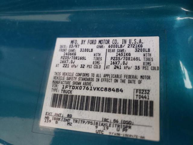Photo 10 from auction – 1997 FORD F150 with VIN 1FTDX0761VKC88484