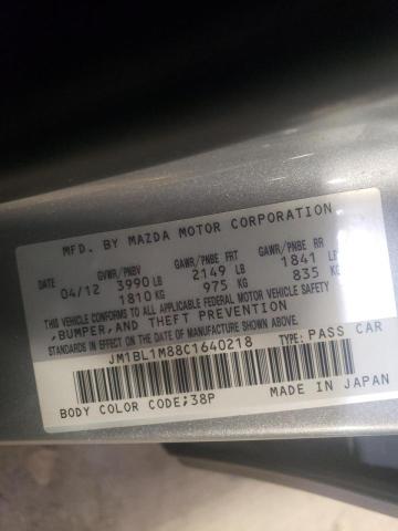 Photo 10 from auction – 2012 MAZDA 3 I with VIN JM1BL1M88C1640218