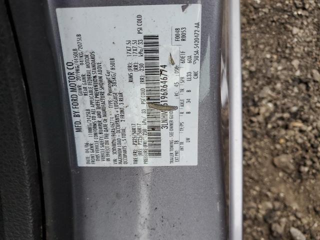 Photo 10 from auction – 2006 LINCOLN ZEPHYR with VIN 3LNHM26196R646774