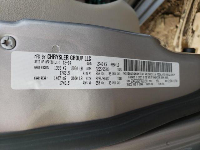 Photo 10 from auction – 2015 DODGE GRAND CARA with VIN 2C4RDGBG9FR651270