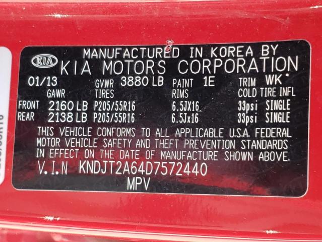 Photo 10 from auction – 2013 KIA SOUL + with VIN KNDJT2A64D7572440