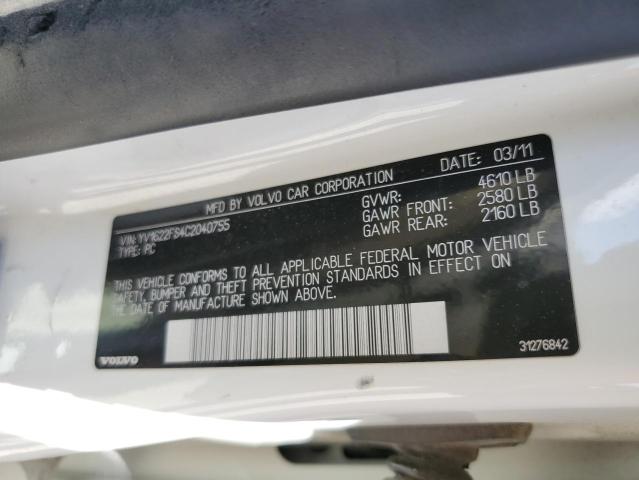 Photo 10 from auction – 2012 VOLVO S60 T5 with VIN YV1622FS4C2040755