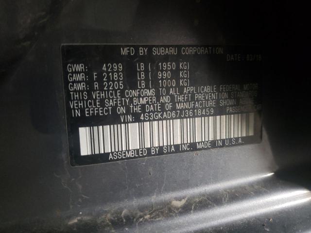 Photo 10 from auction – 2018 SUBARU IMPREZA PR with VIN 4S3GKAD67J3618459